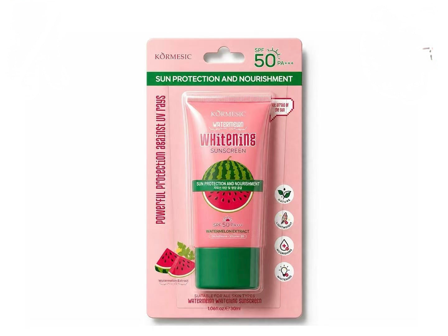 Protetor Solar de Melancia SPF50 PA+++ – KORMESIC