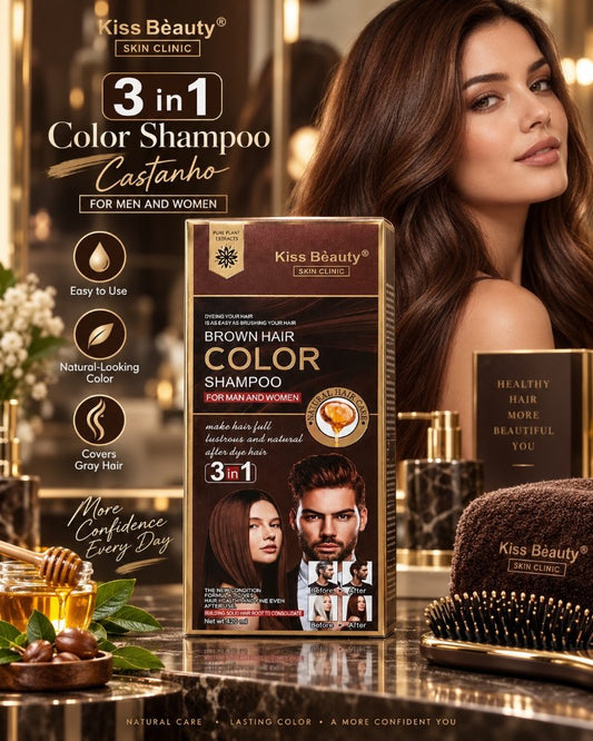 SHAMPOO COLORANTE 3 EM 1 / CHAMPÚ COLORANTE 3 EN 1