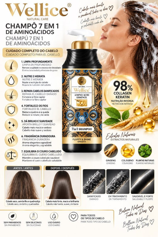 Wellice 7 in 1 | Shampoo 2 Modelos