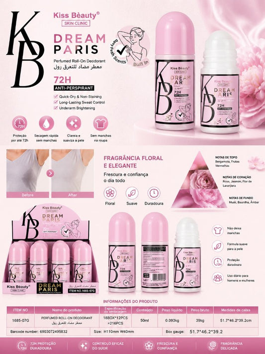 Kiss Beauty Roll-On Desodorizante 50ml