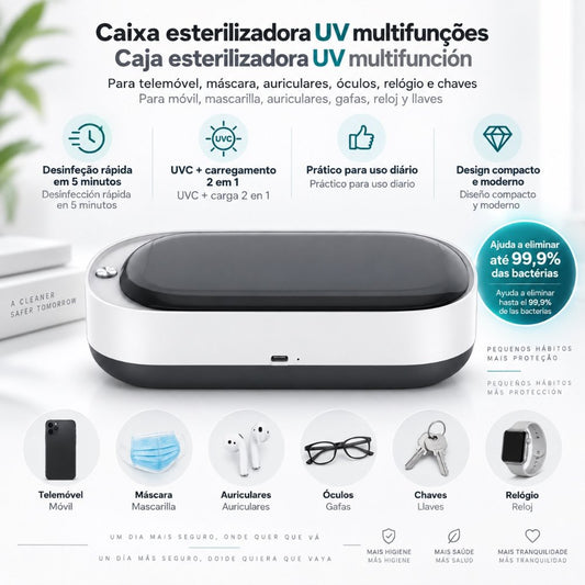 Caixa UV de Desinfeção / Caja UV de Desinfección