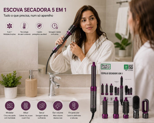 ESCOVA SECADORA 5 EM 1