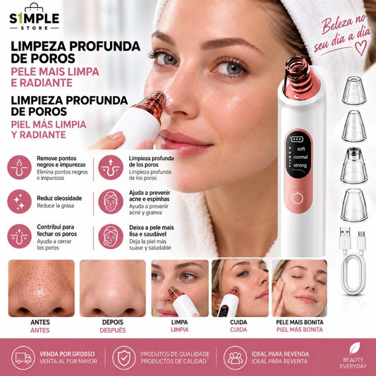 Removedor Elétrico de Pontos Negros – Limpeza de Poros