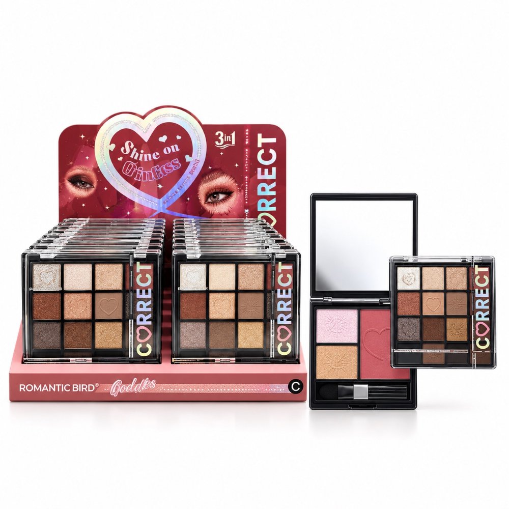 PALETA DE SOMBRAS DUPLA | PALETA DE SOMBRAS DE DOBLE PISO