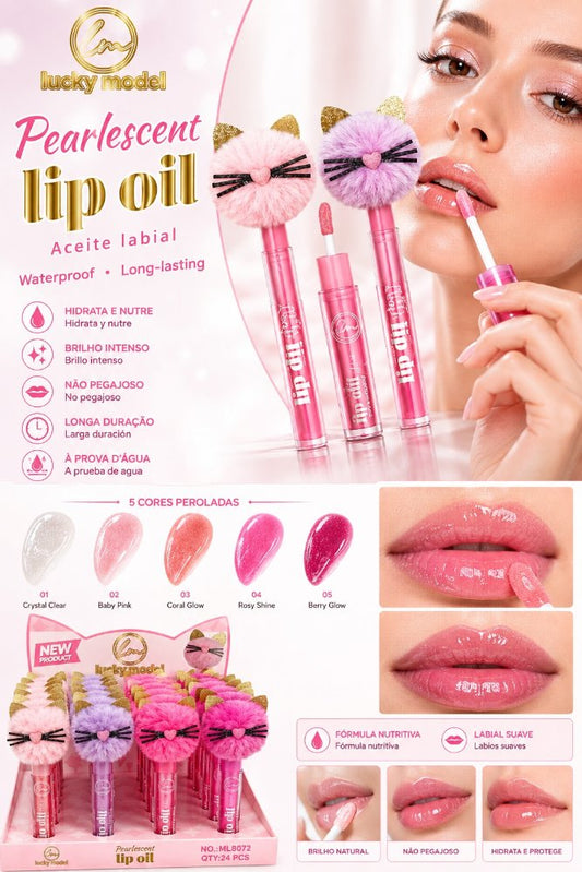 ÓLEO LABIAL PEROLADO – LUCKY MODEL