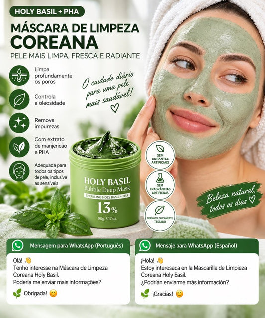 HOLY BASIL – Máscara de Limpeza Coreana 90g