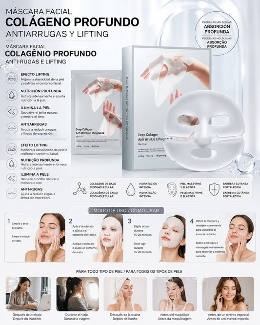Máscara Facial de Colagénio Profundo